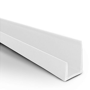 Perfil plástico J caderninho 10 mm