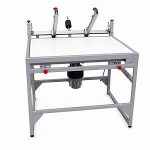 Impressora serigráfica manual plana a vácuo 70x50 com microajuste
