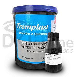 FS Foto emulsão verde especial + sensibilizante bicromato 1 Kg