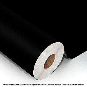 Interline - Vinil adesivo polimérico black (preto) brilho 61 cm de largura - Aplike
