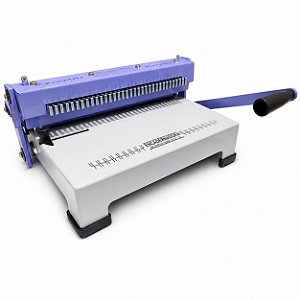 Espiraflex - Encadernadora A4 conjugada 3x1 para wire-o e espiral de arame furo redondo com eliminador de furos