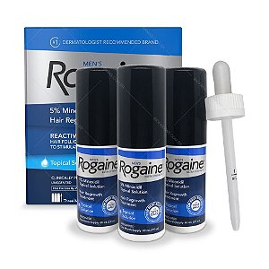 Rogaine Minoxidil 5% - 3 meses de tratamento 180 ml