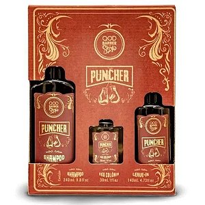 Kit Puncher QOD - Shampoo 240 mL + Leave in 140 mL + Mini deo Colônia 30 mL