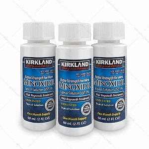 Kirkland Minoxidil 5% Original - 3 meses de tratamento 180 ml
