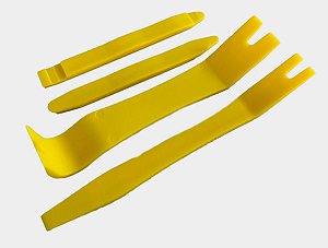 KIT ESPÁTULA SACADOR/INST  DE PAINEL MOLDURAS GRAMPOS SEM BLISTER AMARELA