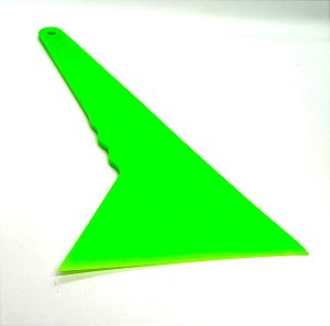 Espátula Batedor Verde Grande 28X14CM