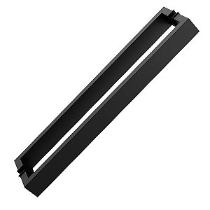 PUXADOR STAM SIENA PRETO FOSCO 50X20cm COM 2,00 METROS
