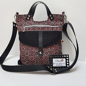 Bolsa de Tecido com Alça de Mão e Transversal, com e sem bolsos de Zíper