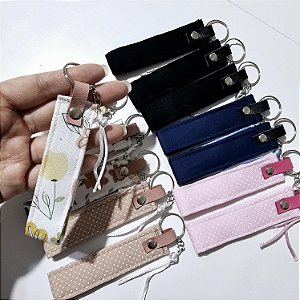 Chaveiro de Tecido Estampas Diversas para Lembrancinhas