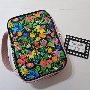 Estojo 100 pens de Tecido 19x23cm Cabem 56 Lápis