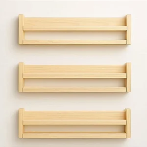 Kit com 3 prateleiras em pinus