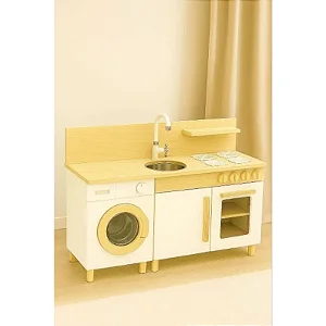 Mini cozinha e área de serviço montessoriana