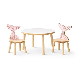 Mesa com duas cadeiras fundo do mar SEREIA