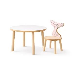 Mesa com uma cadeira fundo do mar SEREIA