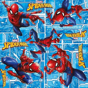 Saco para Presente Metalizado - Spider Man Tech