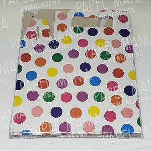 Embalagem Caixa para Presente - Poá Coloridas - Pacote 10 unid.