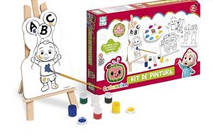 Kit de Pintura Turma da Mônica - euqfiz Fazendinha Chico Bento - i9  Brinquedos - Dalgallo Mundo Encantado