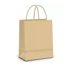 Sacola De Papel Kraft - Pacote C/ 20 Unidades