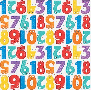 Saco para Presente Metalizado - Happy Numbers