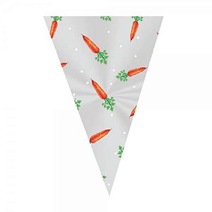 Cone Festa 18X30CM Cenoura | 50 Unidades