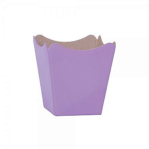 Cachepot Paper Liso 11X11X9 Lilas | 10 Unidades
