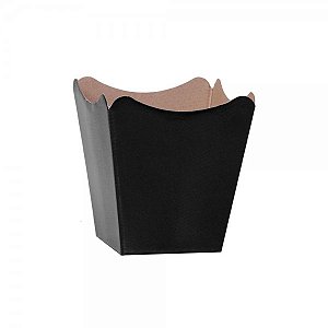 Cachepot Paper Liso 11X11X9 Preto | 10 Unidades