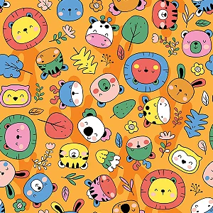 Saco Para Presente Perolado Color Zoo 20x29 CM | 50 Unidades