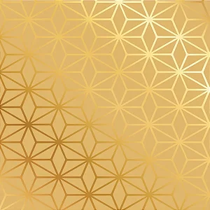 Saco Para Presente Metalizado Star Ouro 30X44CM | 50 Unidades
