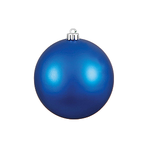 Kit 4 Bola de Natal Azul Fosca 10CM