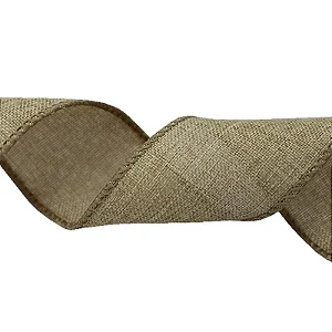 Fita de Natal Aramada Bege 63mm x 9,14M