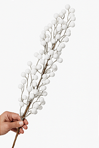 C.Berry Branco (Flocos Branco) 63cm