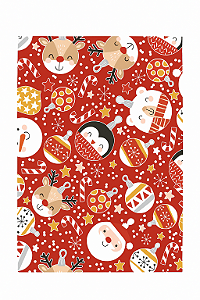 Saco Para Presente Enfeites de Natal 25X37CM | 50 Unidades