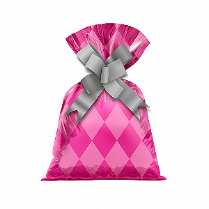 Saco Para Presente Veneza Pink 30x45 | 50 Unidades