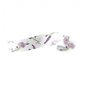 Fita Plástica Maxi Paperlook Lilac 32mmx100m Branco/Lavanda