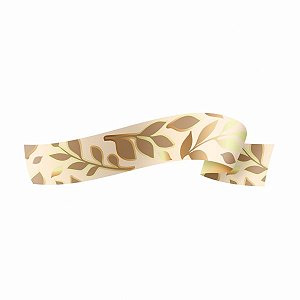 Fita Plástica Maxi Aurora 32mmx100m Barbante/Ouro