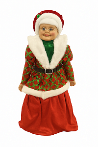 Mamãe Noel Vermelho/Verde 45CM