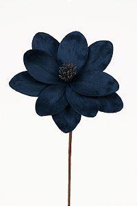 Flor Magnolia Azul 24CM