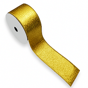 Fita de Natal 63mm Ouro 9,14 Metros