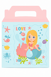 Caixa Maleta Fantasia M3 - Sereia 21x26x7,5CM | 10 Unidades