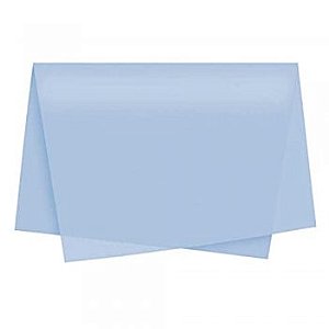 Papel de Seda Azul Claro 48 x 66 cm – Pacote com 100 Unidades