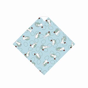 Saco Para Ovo de Páscoa Pratik Perolado Carinho e Docinho 35cmx35cm 25fls Cristal