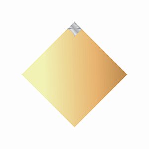 Saco Para Ovo de páscoa Pratik Metalizado Liso 35cmx35cm 25fls Ouro