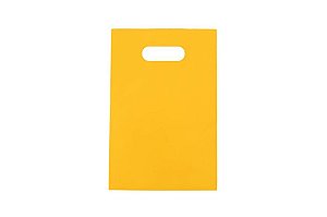 Sacola Boca Vazada Reciclada Amarela 25x35 - 70 Unidades
