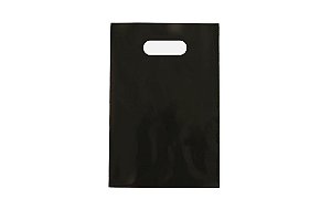 Sacola Boca Vazada Reciclada Preta 30x40 - 60 Unidades