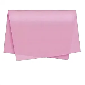 Papel de Seda Rosa Claro 48 x 66 cm – Pacote com 100 Unidades