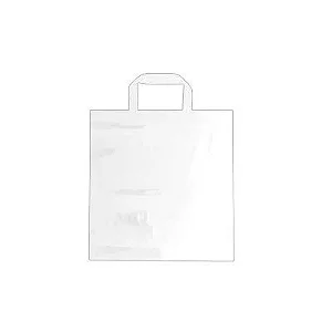 Sacola Alça Fita Lisa 30X40 Branca - 40 Unidades