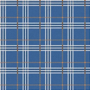 Saco Para Presente Xadrez Azul 20x29CM - 50 Unidades