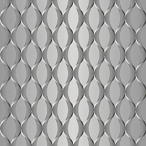 Saco Para Presente Metal Waves Prata 35X54CM - 50 Unidades