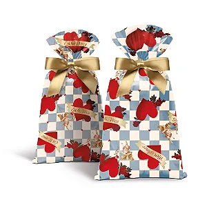 Saco Para Presente Perol História De Amor 35X54CM - 50 Unidades