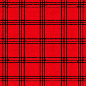 Saco Para Presente Xadrez Genova Vermelho 20X29CM - 50 Unidades